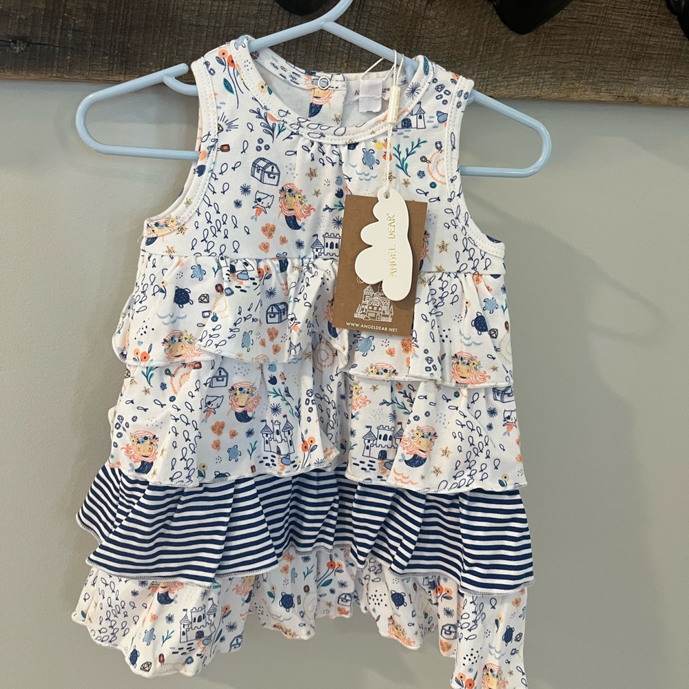 Angel dear dress, size 6-12month, NWT, with matching diaper cover/bloomers